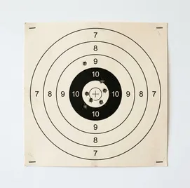 Paper shooting target